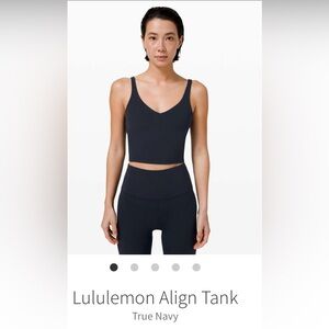 True Navy Sleeveless Crop Top